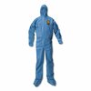 Kleenguard A20 Elastic Back Wrist/Ankle, Hood/Boots Coveralls, 3X-Large, Blue, 20PK 58526